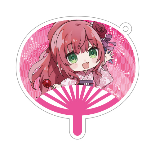 うちわ型アクリルキーホルダー（Dr.ミリオ）