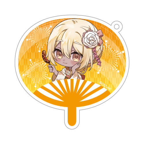 うちわ型アクリルキーホルダー（プリマ）