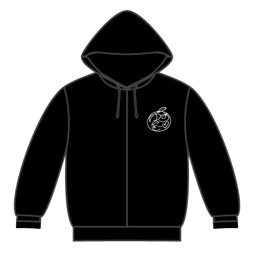 倖田柚希オリジナルパーカー【ZIPあり】（ブラック）